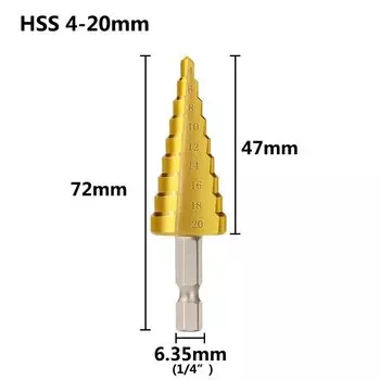 Сверло ступенчатое XCAN 3-13 4-12 4-20 4-32 мм