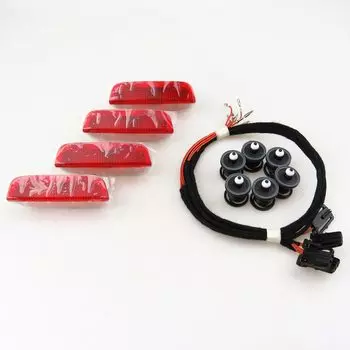 Светильник для двери автомобиля + кабельная пробка + зажимы для vw Golf 5 6 MK6 7 MK7 Passat B6 B7 Tiguan Superb EOS CC SEAT 3AD947411