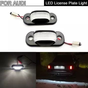 Светильник для номерного знака Светодиодная, 2 шт., для Audi 80 B4 1991-1995 Cabridet (тип 8g) 1991-2000 для 100 C4 1990-1994 для A6 C4 1994-97