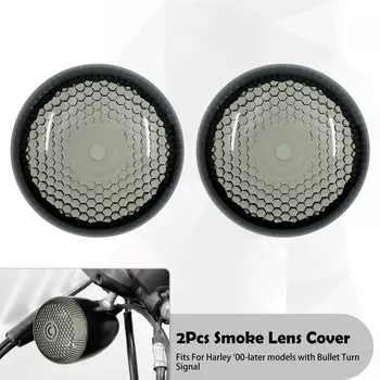 Светильник указателя поворота для мотоцикла, 2 шт., крышка объектива, Дымчатая, оранжевая, красная, для Harley Touring Sportster XL 883 1200 Dyna Softail