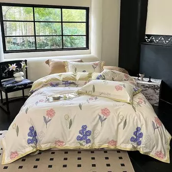 SVETANYA Комплект постельного белья из хлопка 4 шт.