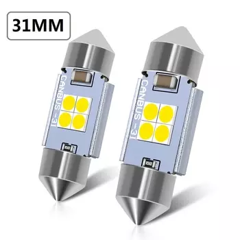 Светодиодная автолампа AUXITO, 31/36/41 мм, C5W, C10W, 3030, 6000 К