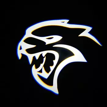 Светодиодная дверная лампа, лужайсветильник Dodge Charger 2006-2019, проектор с логотипом Hellcat Demon, привидение, светильник