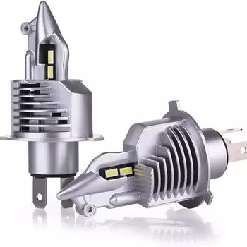 Светодиодная фара H4 9003 HB2 80 Вт, истребитель высокой мощности, более яркая сменная лампа для автомобиля, Диодная фара дальнего света, фара ближнего света, чипы автокласса