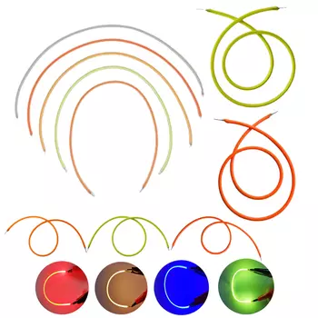 Светодиодная гибкая нить VEVEOO желтого цвета 80/130/255/300 мм