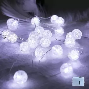 Светодиодная гирлянда Feimefeiyou белый свет 10/20/30 LED