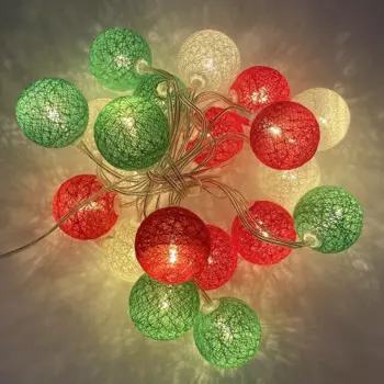 Светодиодная гирлянда LISM из 20 хлопковых шаров