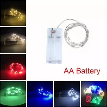 Светодиодная гирлянда LMCWAN, медная проволока, 1/2/3 м