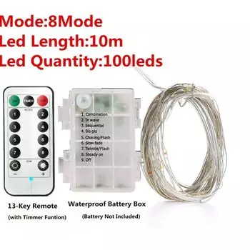 Светодиодная гирлянда OSIDEN, 20 м, тёплый белый