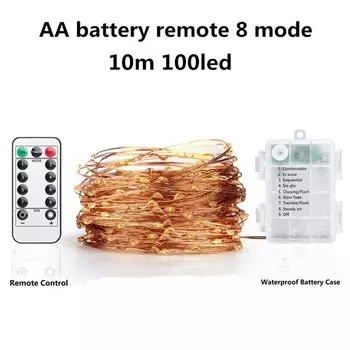 Светодиодная гирлянда OSIDEN 5м/10м/20м теплый белый