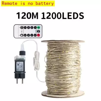 Светодиодная гирлянда Topdii 100 м тёплый свет