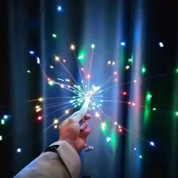 Светодиодная гирлянда USB, теплый белый/цветный