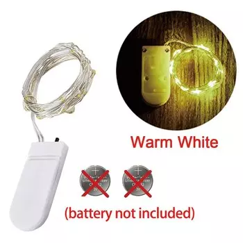 Светодиодная гирлянда VEVEOO, медный провод, 10/20/30/50 LED