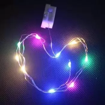 Светодиодная гирлянда WPOSTAR, теплый белый/многоцветный, 1м/2м