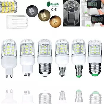 Светодиодная кукурузная лампа YORYZENG E26/E27/E12/E14/G9/GU10 7Вт