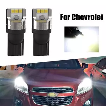 Светодиодная лампа, 2 шт., W5W T10 Canbus для Chevrolet Aveo Captiva Corvette Cruze Epica Lacetti Niva Nubira Orlando