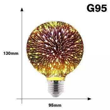 Светодиодная лампа 3D звезда YNL 220В