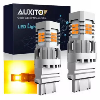 Светодиодная лампа AUXITO P27/7 Вт T25 3157, без ошибок, P27W 3156 3157