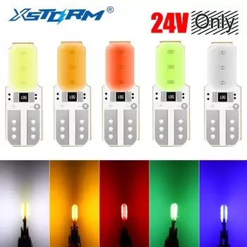 Светодиодная лампа Canbus T10 W5W 194 168 COB, 10 шт., 24 В