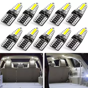 Светодиодная лампа Canbus T10 W5W, 6000K, 7020 SMD, для автомобилей Mercedes benz, Bmw E90, E46, E60, F10, F30, Volkswagen, Golf, Passat, 10 шт.
