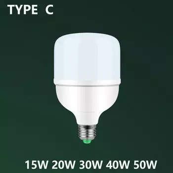 Светодиодная лампа CANMEIJIA E27 220В 15/20/30/40/50/60Вт холодный белый