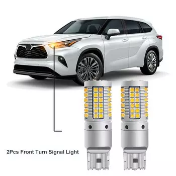 Светодиодная лампа для Toyota Highlander 2014 2015 2016 2017 2018 2020 2021 2022 2023 2024 2025 Светодиодная автомобильная резервная лампа указателя поворота CANBUS