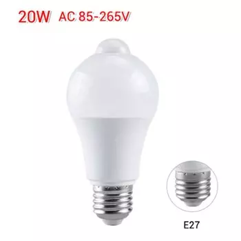 Светодиодная лампа EeeToo с датчиком движения 12/15/18/20Вт