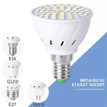 Светодиодная лампа ERANPO E27 GU10 MR16 48/60/80 SMD2835