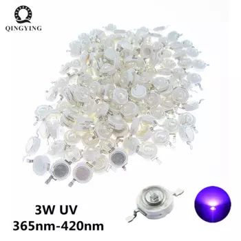 Фиолетовые световые бусины QINGYING 3W UV LED