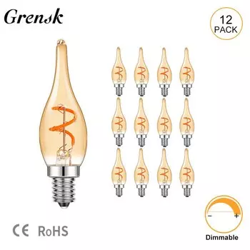 Светодиодная лампа Grensk C22TGS янтарного цвета 1,5 Вт