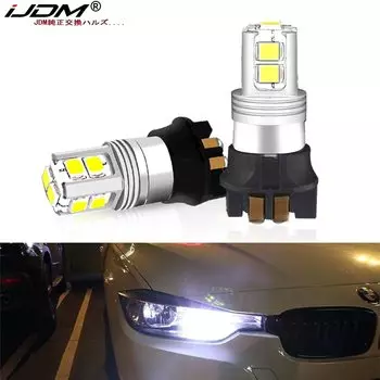 Светодиодная лампа iJDM Canbus PWY24W PW24W 3014 для Audi A3 A4 A5 Q3 VW MK7 Golf CC Ford Fusion, передние указатели поворота, F30 3 серии DRL