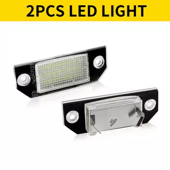 Светодиодная лампа освещения номерного знака Canbus для Ford Focus 2 MK2 2003 2004 2005 2006 2007 2008 C-MAX 4052331 / 4502332 /3M5AB550AA