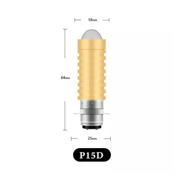 Светодиодная лампа P15D H6M, лампа для мотоцикла p15d, светодиодная фара p15d 25 3 led p15d, аксессуары для мотоцикла, скутера 12 В