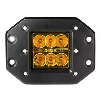 Светодиодная лампа рабочего освещения 18 Вт 25 Вт красный/белый/желтый свет для внедорожника с утопленным креплением Точечный светильник для внедорожника 4WD вездехода грузовика пикапа автомобиля