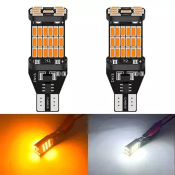 Светодиодная лампа T15, 2 шт., для Toyota Canbus Светодиодная Лампочка Corolla Rav4 Yaris Avensis Camry BMW AUDI FORD KIA LADA