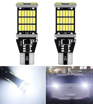 Светодиодная лампа T15 W16W 2 шт., шина Canbus для Toyota Land Cruiser 80 100 200 Prado 120 150 FJ, автомобильные фонари заднего хода, 921, 912, 12 В