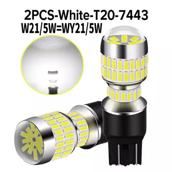 Светодиодная лампа заднего хода W21/5W T20 7443 7440 W21W 7444, Диодная лампа 12 В для Mazda CX5 2 DL 3 5 CX3 CX7 6 2002 ~ 2007, 2 шт.