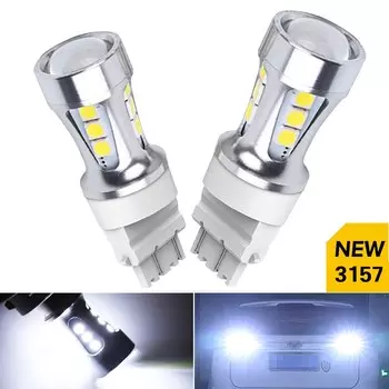 Светодиодная лампочка BA15S 1157 T15 T20 T25 для Ford Focus 2 3 Fusion Flex Fiesta Escape C-Max, задний свет для автомобиля, дневные ходовые огни, белый свет