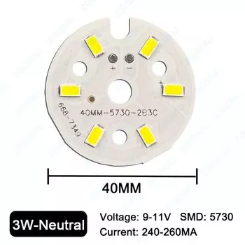 Светодиод высокой яркости 3 Вт DC9-11 В 40 мм Белый Красный Зеленый Синий Фиолетовый DIY Лампочка Круглый Деформационный Источник Света Атмосфера Свет