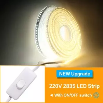 Светодиодная лента BZT 120 LED/м 220В белая/теплый белый IP65