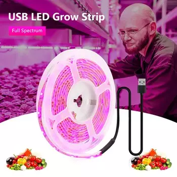 Светодиодная лента Coolo для выращивания растений 0.5/1/2/3/4/5 м
