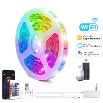 Светодиодная лента Homekit, RGB, Wi-Fi 5050, 5/10/15/20 м