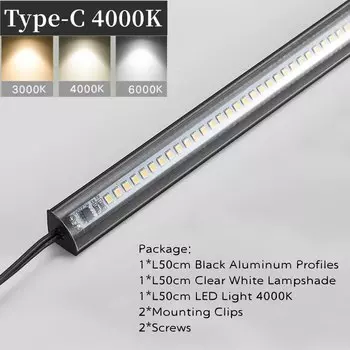 Светодиодная лента ksdligh V-образная 50 см 72LED теплый белый