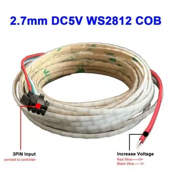 Светодиодная лента LMODA WS2812B RGBIC 1 м-5 м