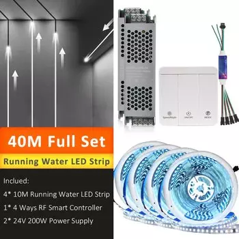 Светодиодная лента MJJC "Скачки", 24В, холодный/теплый/натуральный белый