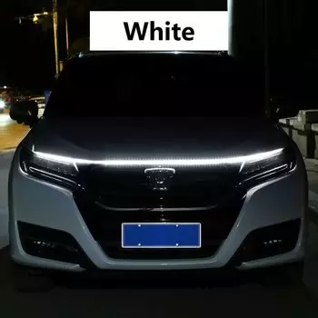 Светодиодная лента на капоте автомобиля DRL Светодиодная лента для капота автомобиля Гибкая полоса дневных ходовых огней Универсальная декоративная лампа для DRL