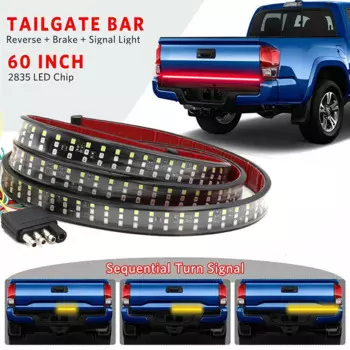 Светодиодная лента Niscarda для багажника грузовика, водонепроницаемый 5-функциональный задний фонарь заднего хода, стоп-сигнал поворота, 60 дюймов, 432 дюймов