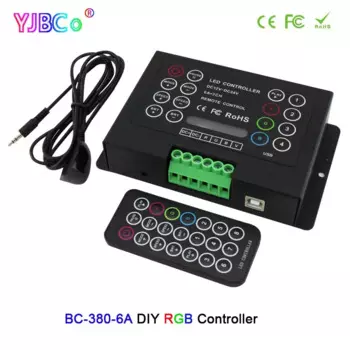Светодиодная лента RGB с пультом дистанционного управления, 12 В постоянного тока, 24 В, 3 канала