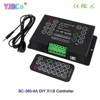 Светодиодная лента RGB с пультом дистанционного управления, 12 В постоянного тока, 24 В, 3 канала