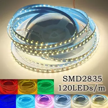 Светодиодная лента SMD2835 120 LEDs/m 12В/24В для дома